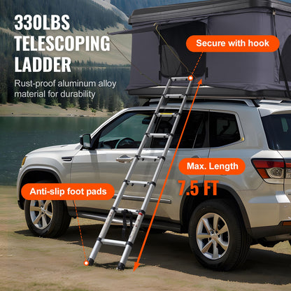 Roof Top Tent Hard Shell Camping Pop-Up Tents for SUV Campervan Fit 2-3 Person