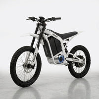 Electric Dirt Bike Built for Peak Performance, 16.8KW Power, 72V 40Ah Battery, 150 lb Lightweight Frame — Studio Shot