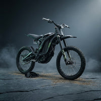 H3 Electric Dirt Bike for Teens and Adults, 3500W Electric Motorcycle, up to 40MPH / 45° Slope / 45 Miles Range, 14"/12" Fat Tire E Dirt Bike with Nitrogen Suspension Fit Age 13+ — Studio Shot