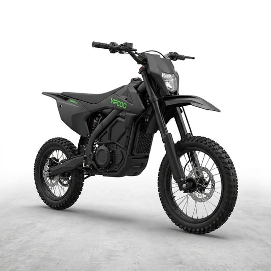 H3 Electric Dirt Bike for Teens and Adults, 3500W Electric Motorcycle, up to 40MPH / 45° Slope / 45 Miles Range, 14"/12" Fat Tire E Dirt Bike with Nitrogen Suspension Fit Age 13+ — Studio Shot