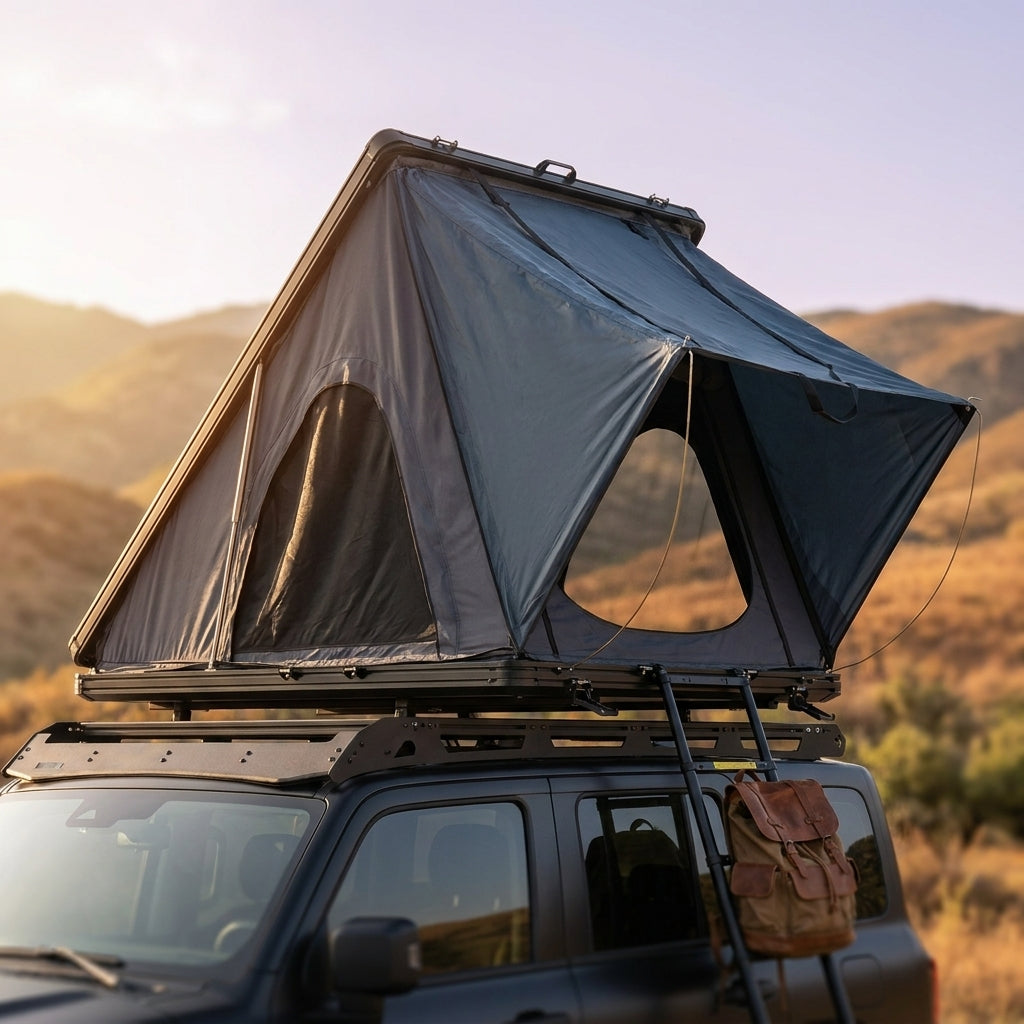 Hard Shell Rooftop Tent Pop-Up Tents 2-3 Person for SUV ‌Caravan Campervan — Studio Shot
