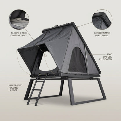 Hard Shell Rooftop Tent Pop-Up Tents 2-3 Person for SUV ‌Caravan Campervan — infographic