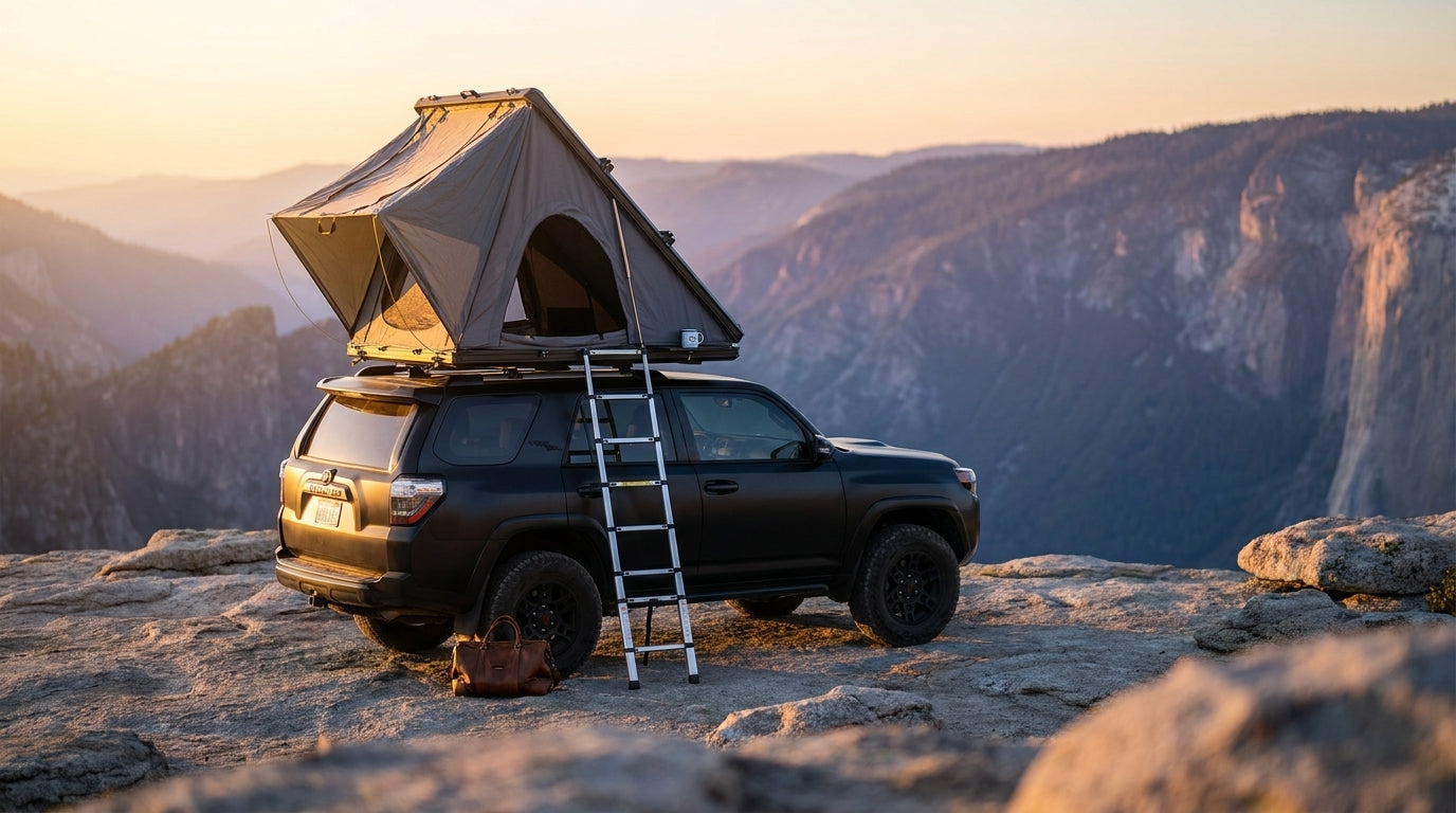 Hard Shell Rooftop Tent Pop-Up Tents 2-3 Person for SUV ‌Caravan Campervan — Lifestyle