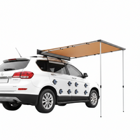 Vehicle Side Awning Built for Outdoor Adventures, 4.6'x6.6' Coverage, PU3000mm Waterproof, UV50+ Protection