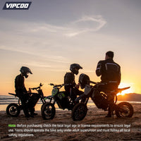 H3 Electric Dirt Bike for Teens and Adults, 3500W Electric Motorcycle, up to 40MPH / 45° Slope / 45 Miles Range, 14"/12" Fat Tire E Dirt Bike with Nitrogen Suspension Fit Age 13+