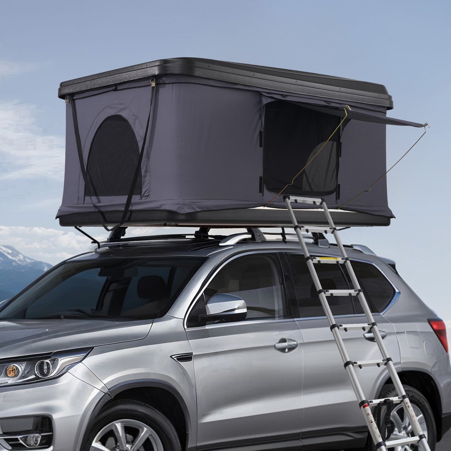 Roof Top Tent Hard Shell Camping Pop-Up Tents for SUV Campervan Fit 2-3 Person