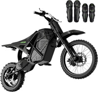 H3 Electric Dirt Bike for Teens and Adults, 3500W Electric Motorcycle, up to 40MPH / 45° Slope / 45 Miles Range, 14"/12" Fat Tire E Dirt Bike with Nitrogen Suspension Fit Age 13+